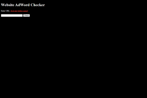 AdWords Checker – WordPress plugin