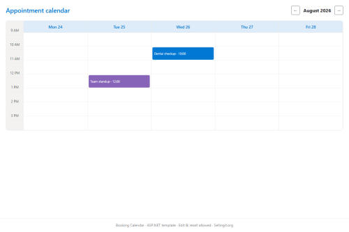 Booking Calendar – WordPress plugin