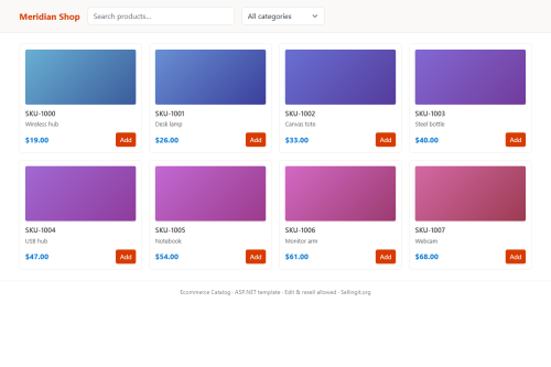 Ecommerce Catalog – WordPress plugin