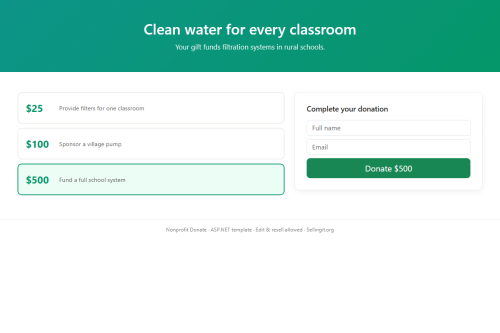 Nonprofit Donate – WordPress plugin