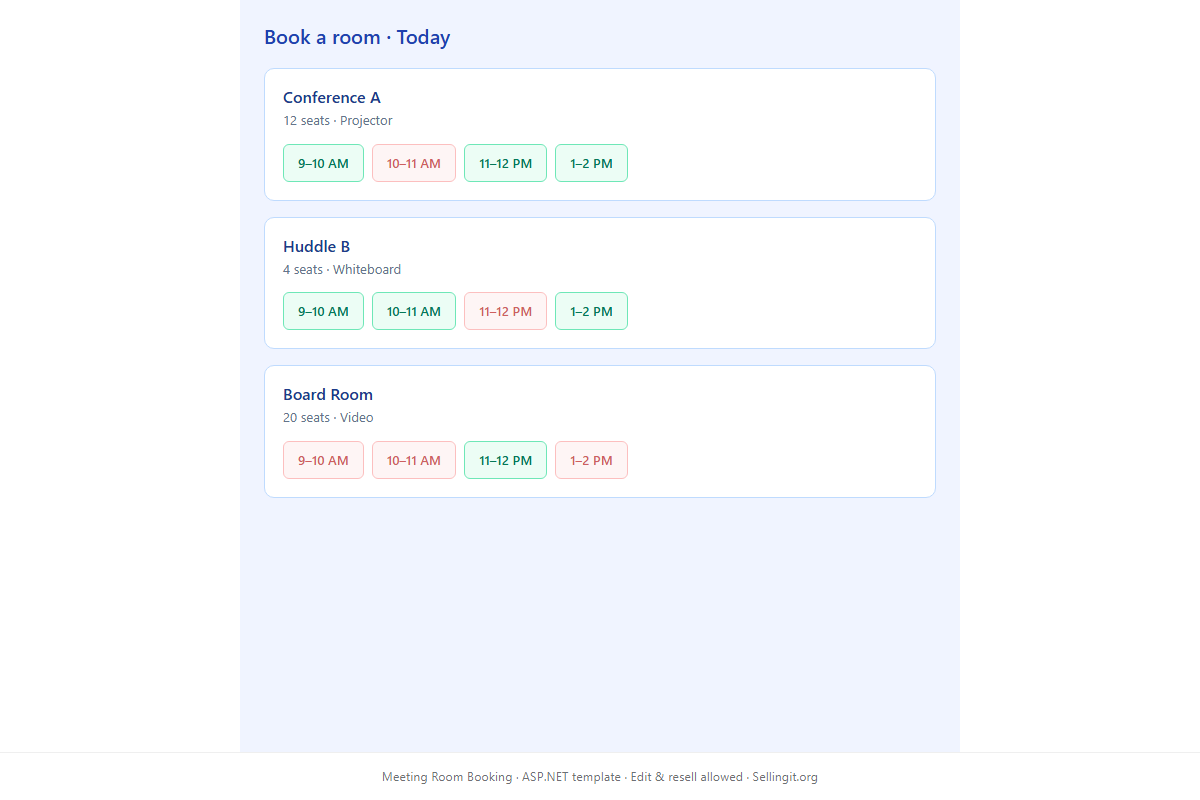 Meeting Room Booking