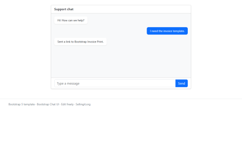 Bootstrap Chat UI – WordPress plugin