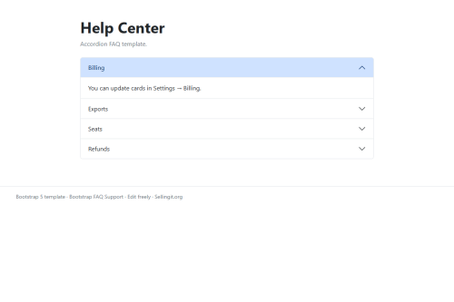Bootstrap FAQ Support – WordPress plugin
