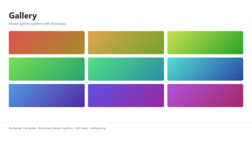 Bootstrap Gallery Lightbox – WordPress plugin