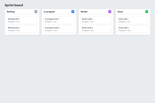 Bootstrap Kanban Board – WordPress plugin