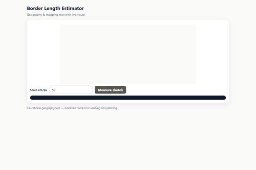 Border Length Estimator – WordPress plugin