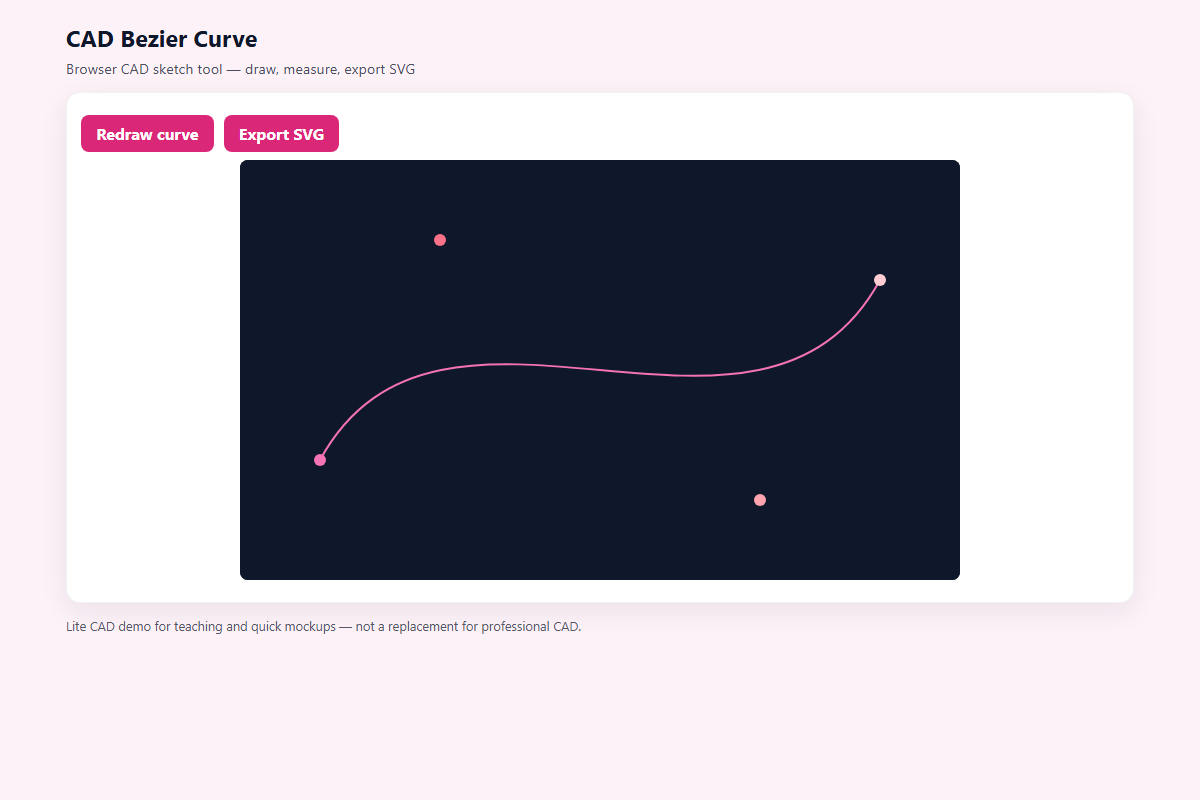 CAD Bezier Curve