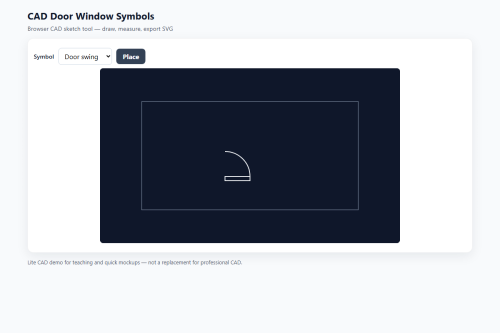 CAD Door Window Symbols – WordPress plugin