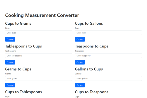Cooking Converter – WordPress plugin