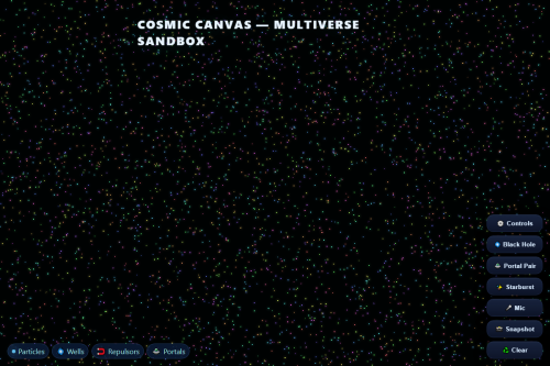 Cosmic Canvas – WordPress plugin