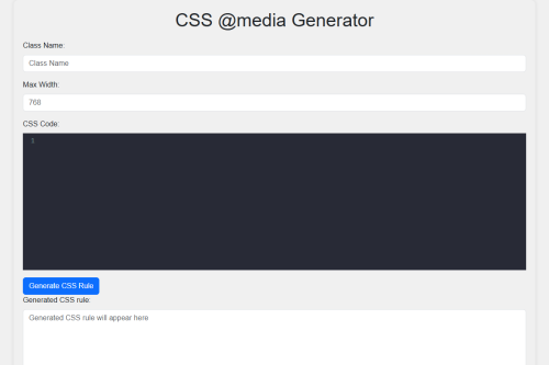 CSS Media Generator – WordPress plugin