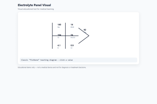 Electrolyte Panel Visual – WordPress plugin