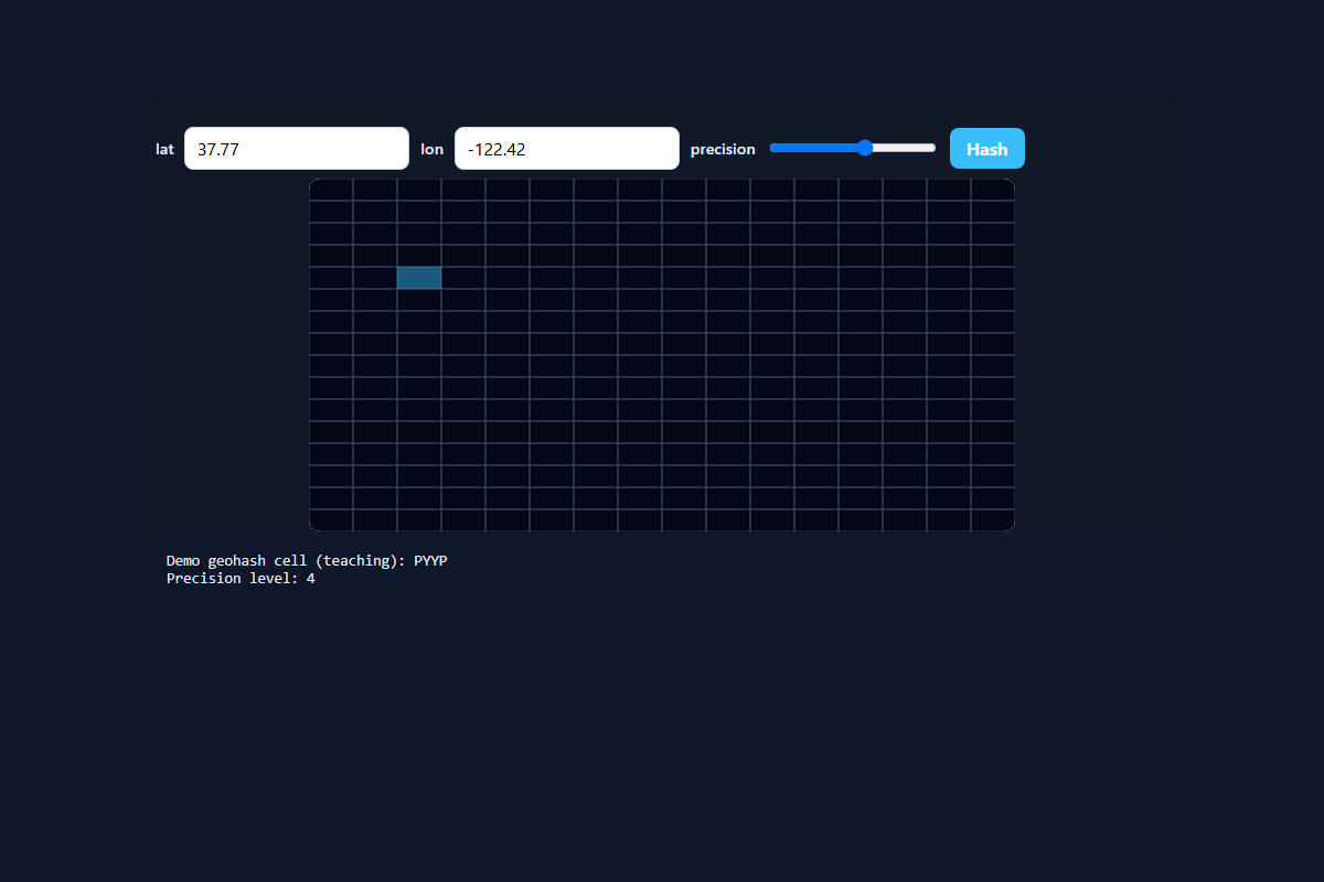 Geohash Grid Visual – HTML5 app