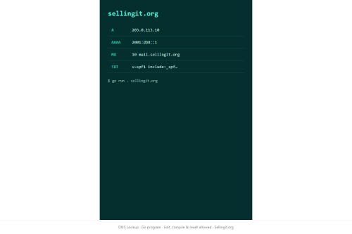 DNS Lookup – WordPress plugin