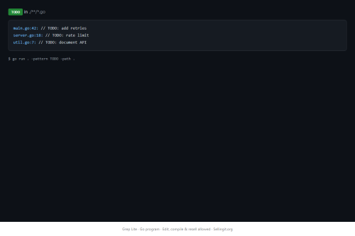 Grep Lite – WordPress plugin