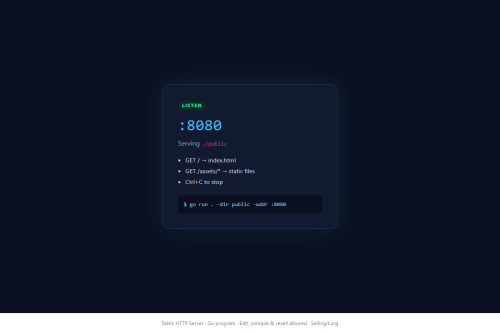 Static HTTP Server – WordPress plugin
