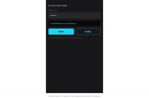 Password Hasher – WordPress plugin
