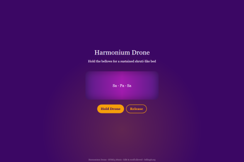 Harmonium Drone – WordPress plugin