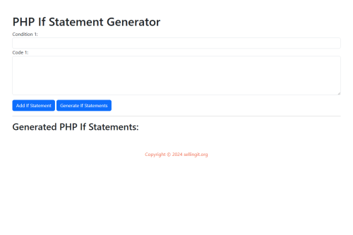 If Generator – HTML5 app