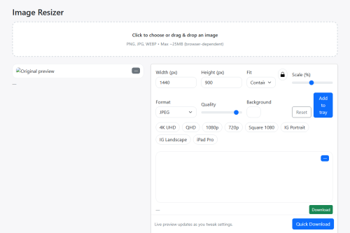 Image Resizer – WordPress plugin