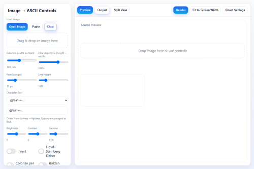 Image to ASCII – WordPress plugin