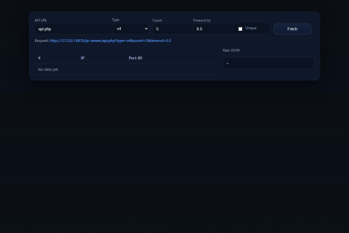 IP Viewer – HTML5 app