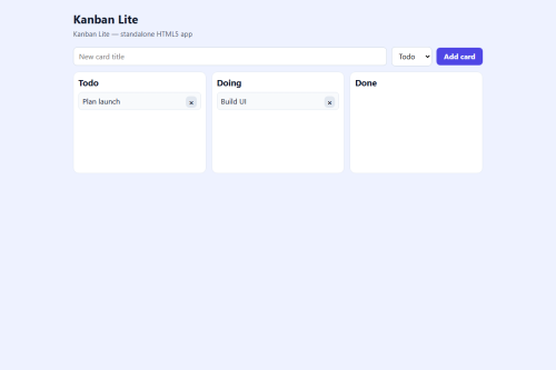 Kanban Lite – WordPress plugin