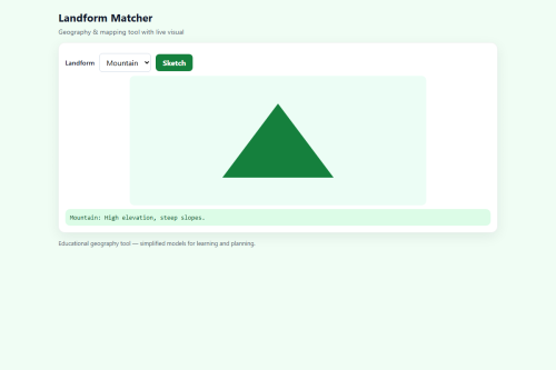 Landform Matcher – WordPress plugin