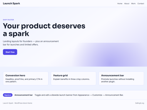 Launch Spark – WordPress plugin