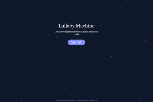 Lullaby Machine – WordPress plugin