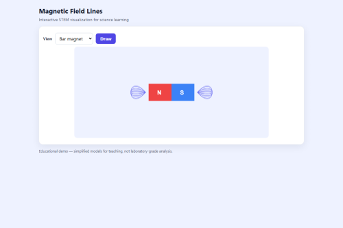 Magnetic Field Lines – HTML5 app