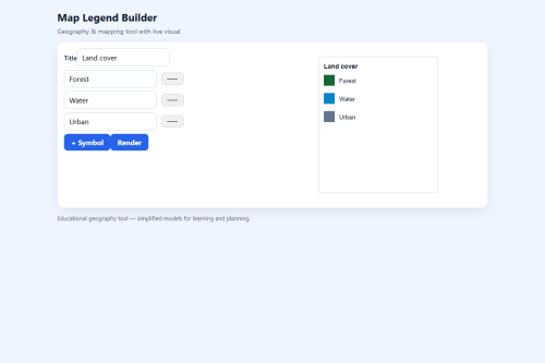 Map Legend Builder – WordPress plugin