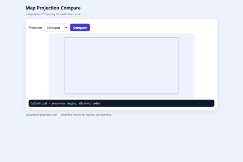 Map Projection Compare – WordPress plugin