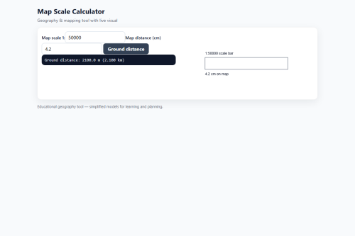 Map Scale Calculator – WordPress plugin