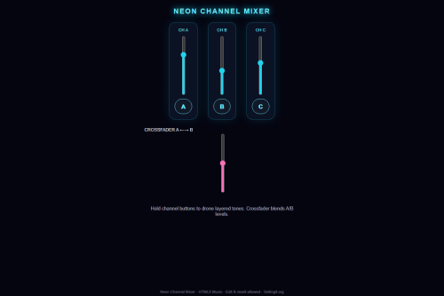 Neon Channel Mixer – WordPress plugin