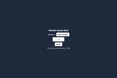 Number Guess Duel – WordPress plugin