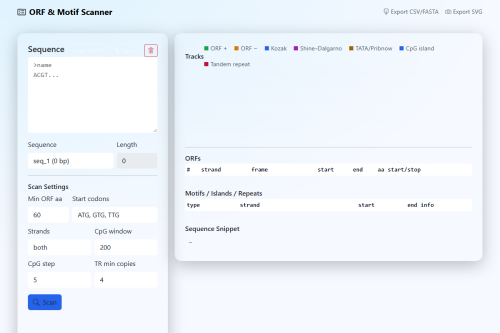 ORF Scanner – HTML5 app