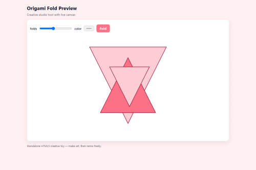 Origami Fold Preview – WordPress plugin