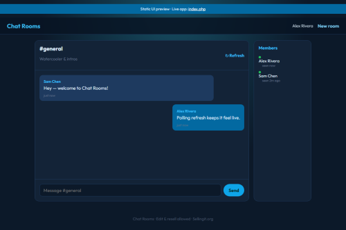 Chat Rooms – WordPress plugin