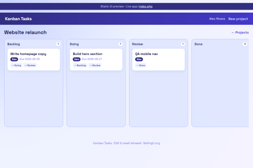 Kanban Tasks – WordPress plugin