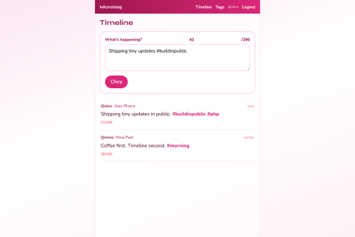 Microblog – WordPress plugin