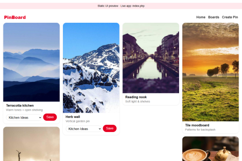 PinBoard Network – WordPress plugin