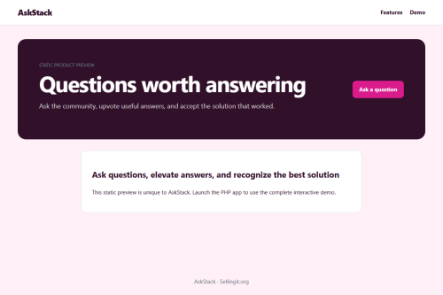 AskStack – WordPress plugin