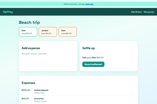 Splitsy – WordPress plugin