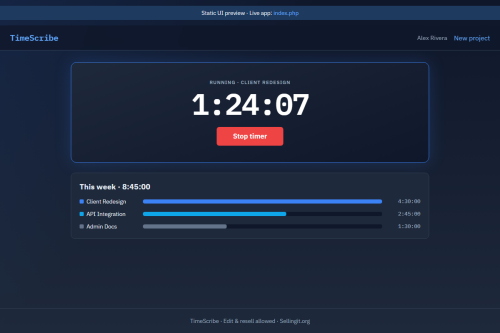TimeScribe – WordPress plugin