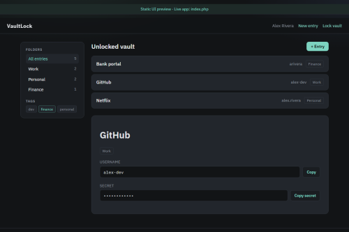 VaultLock – WordPress plugin