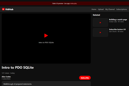 VidHub Network – WordPress plugin