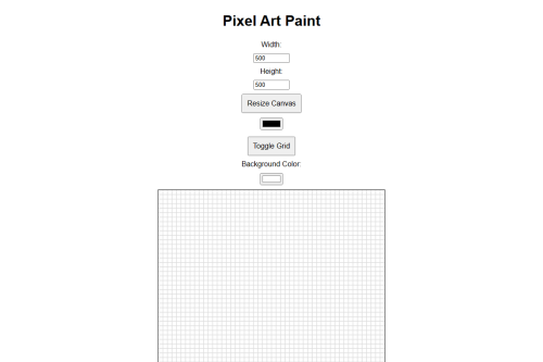 Pixel Paint – HTML5 app