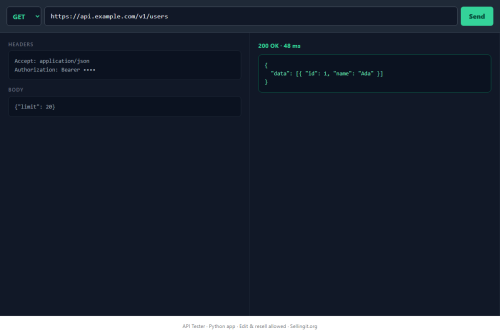 API Tester – WordPress plugin