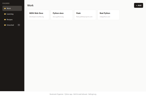Bookmark Organizer – WordPress plugin